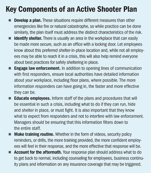 workplace active shooter emergency plan