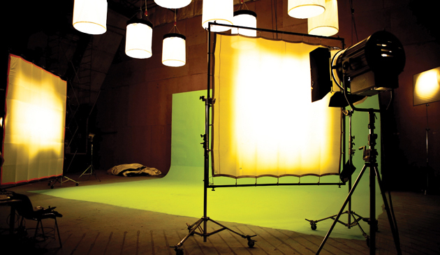 Filming on chromakey