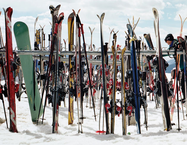 skiing