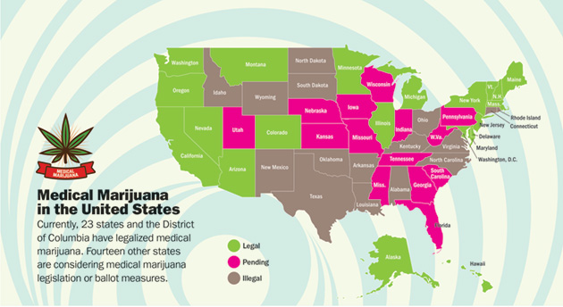 medical marijuana legalization map